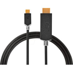 NEDIS N CCBW64655AT20 - Conector USB C a conector HDMI, chapado en oro, 2 m