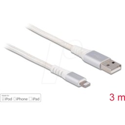 DELOCK 83003 - Cable de carga y sincronización, USB-A -> conector macho