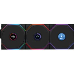 LIAN RTLLCD1W3B - Lian Li Ventilador Inalámbrico Inverso, Paquete de 3, 120