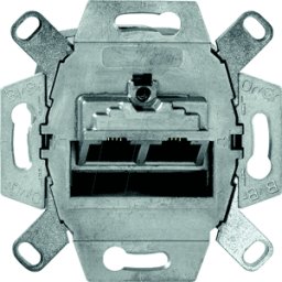 BUSCH-JAEGER EL BJ CAT6-2 - Caja de conexiones UAE, RJ45, Cat. 6a iso, apantallado