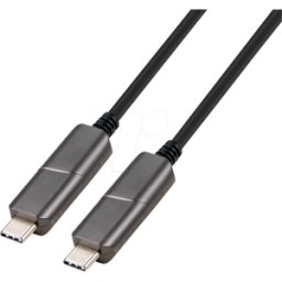 TTL NETWORK TTL USBC-AOC-D15 - Cable de datos híbrido USB 3.1 AOC, conector USB-C, 15 m