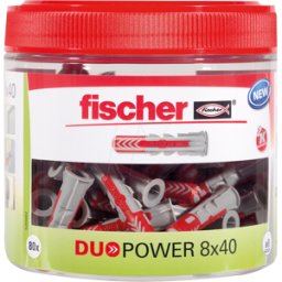 FISCHER BEFESTIGUNGSSYSTEME FD 535982 - Lata DUOPOWER 8x40, 80 piezas
