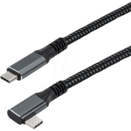 MAXTRACK MATR C531-2WL - Cable USB 10 Gb/s, C macho, en ángulo, 100 W, 2 m.