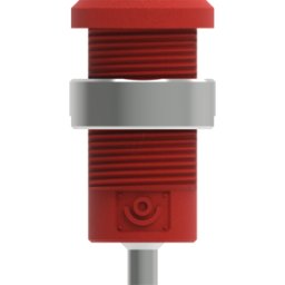 ELECTRO PJP PJP 3270-C-R - Conector hembra tipo banana de seguridad, 4 mm, conexión