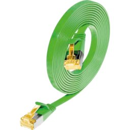 SLIM S6A 05 GN - Cat.6a cordón de conexión DELGADO, U/FTP, 0,5 m, v