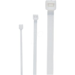 CIMCO 181402 - Bridas de cable, color natural, 2.5x160mm, 100 piezas