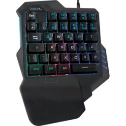 LOGILINK ID0181 - Teclado para juegos, USB, iluminado