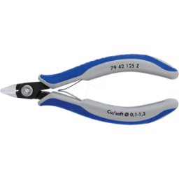KNIPEX KN 79 42 125 Z - Alicates de corte diagonal para electrónica de precisi&oa
