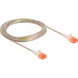 DELOCK 80355 - Cable de red RJ45 Cat.6A U/UTP Slim 3 m transparente