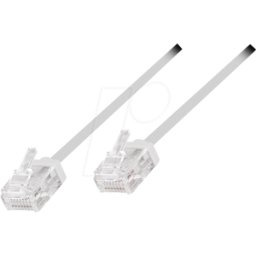 LOGILINK CQ3081U - Cable RJ45 CAT.6a U/UTP SLIM 7,5 m blanco