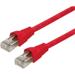 TELEGÄRTNER TG 100008030 - Cable de conexión RJ45 Cat.6a S/FTP 0,25 m rojo