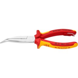 KNIPEX KN 26 26 200 T - Alicates semirredondos VDE, 40° curvados, 200 mm