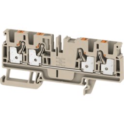 WEIDMÜLLER A4C 4 - Borne de paso Klippon® Connect, serie a beige