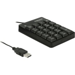 DELOCK 12481 - Teclado numérico, USB, negro