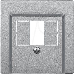 MERTEN EL SM 297960 - Sistema M, placa central, inserto TAE/USB, aluminio, acabado mat