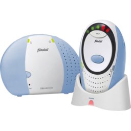 ALECTO ALO DBX-85 ECO - Monitor de bebé DECT con modo ECO completo, blanco / azul