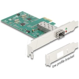 DELOCK 88216 - Tarjeta de red, PCIe, Fast Ethernet, 1x SFP