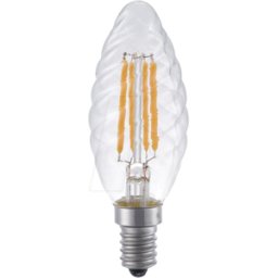 SCHIEFER LIGHTING SCHI X0238103091 - Lámpara LED E14, 4 W, 350 lm, 2200 K, filamento, regulabl