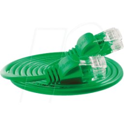 SLIM UL6 015 GN - Cat.6 Cable ligero DELGADO U/UTP 0,15 m verde