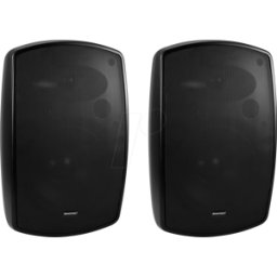 OMNITRONIC OMNI 11036930 - Par de altavoces de 2 vías con soporte, 8 ohmios, 50 W.