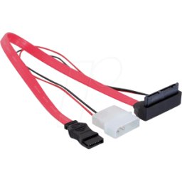 DELOCK 82551 - Micro SATA 16 pines St > + 5 V/3,3 V Molex 30cm