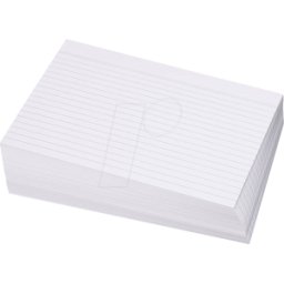 FREI KTK A5LI WS - Tarjetas de índice, DIN A5, forradas, blanco, 100 piezas
