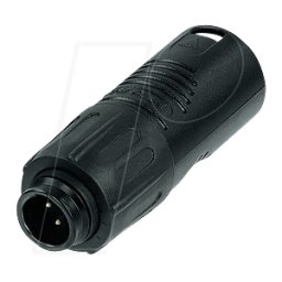 REAN A3MT-B - PEQUEÑO adaptador XLR de 3 pines, macho a macho