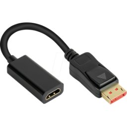 GOOD CONNECTIONS GC DP-AD09 - Adaptador DisplayPort, conector DP 1.4 a toma HDMI