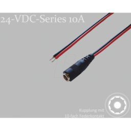 BKL 075904-750 - Cable adaptador, 750 mm, acoplamiento de CC en extremos libres