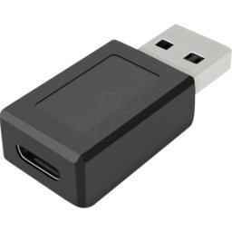 FONTASTIC 253836 - Adaptador USB 3.0, conector hembra C a conector macho, negro
