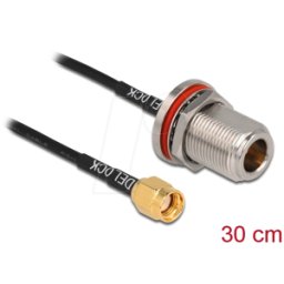DELOCK 89059 - Cable de antena conector RP-SMA > conector N