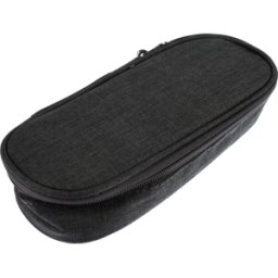 KANGARO 56301 - Estuche de lápiz, oval, negro
