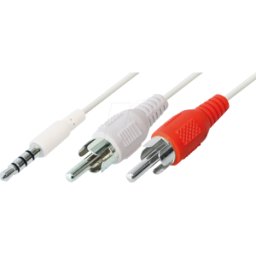 MAXTRACK MATR AI3WL - 3,5 mm 4 clavijas jack para 2x cinch, 2,5 m.