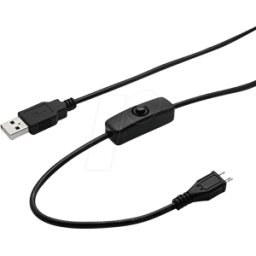 JOY-IT USB KABELSWITCH - Conector USB Micro B a conector USB 2.0 a, interruptor