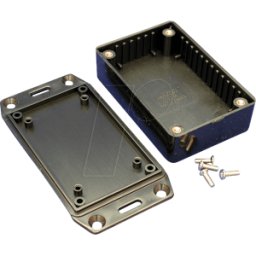 HAMMOND MANUFACTURING 1591MFLBK - Caja Multi-ABS, 85 x 56 x 26 mm, IP 54, con brida