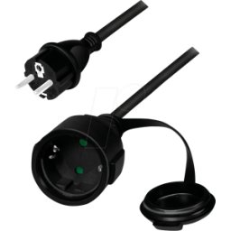 LOGILINK LPS102 - Alargador de cable de red, exterior, negro, 5 m