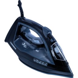 TOR TST-2000G - Plancha de vapor TORNADO, 2000 W, negra