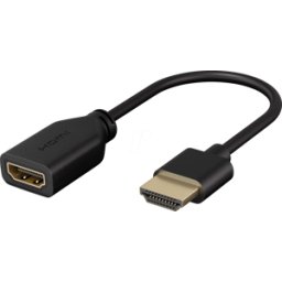 GOOBAY 64824 - Extensión HDMI de alta velocidad, 0,1 m, 4K@60Hz, muy flexible