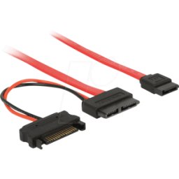 DELOCK 84800 - slim SATA 13 pin BU > 7 pin + 15 pin 5 V 30cm