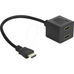 DELOCK 65226 - HDMI Splitter, 1 puerto 2, 1080p, 0,3 m