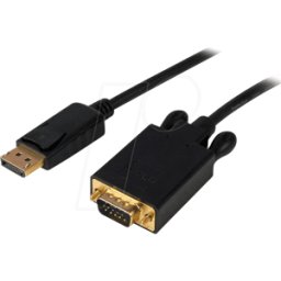 STARTECH.COM ST DP2VGAMM3B - Cable de conector DP a conector VGA, 91 cm