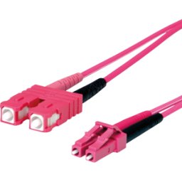 TELEGÄRTNER TG 100012615 - Cable adaptador de fibra óptica, G50/125 OM4, SC/LC, violeta, 10