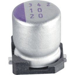PANASONIC SVPF 120U 35 - Polímero SMD radial, 120µF, 35V, 105°C, 5000h.