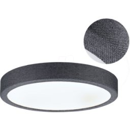 PAULMANN PLM 71055 - Cosara Lámpara de techo, 15 W, 1300 lm, 4000 K, IP44, gri