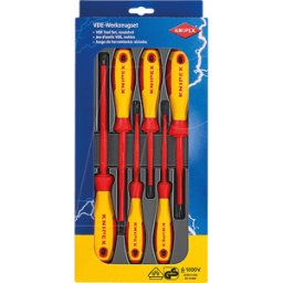 KNIPEX KN 00 20 12 V01 - Juego de herramientas, VDE, destornillador, electricista, 6 piez