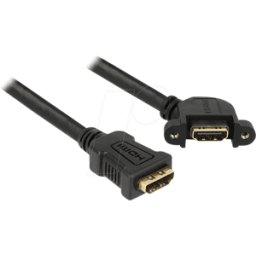 DELOCK 85101 - Conector hembra HDMI a > conector hembra HDMI a, ángulo d