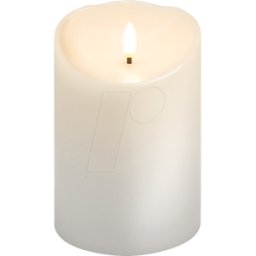 GOOBAY 77776 - Vela de cera real LED, blanca, cálida con temporizador 10