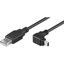 GOOBAY AK 673-AW - Cable USB 2.0, conector A a conector mini B, 1,8 m