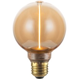 LUXULA LX-100175 - Lámpara de filamento LED, E27, 2 W, 65 lm, 1800 K, atenua