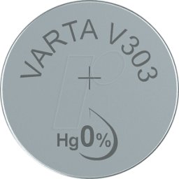 VARTA VAR 303 - Pila de botón de óxido de plata, V 303, 160 mAh, 1